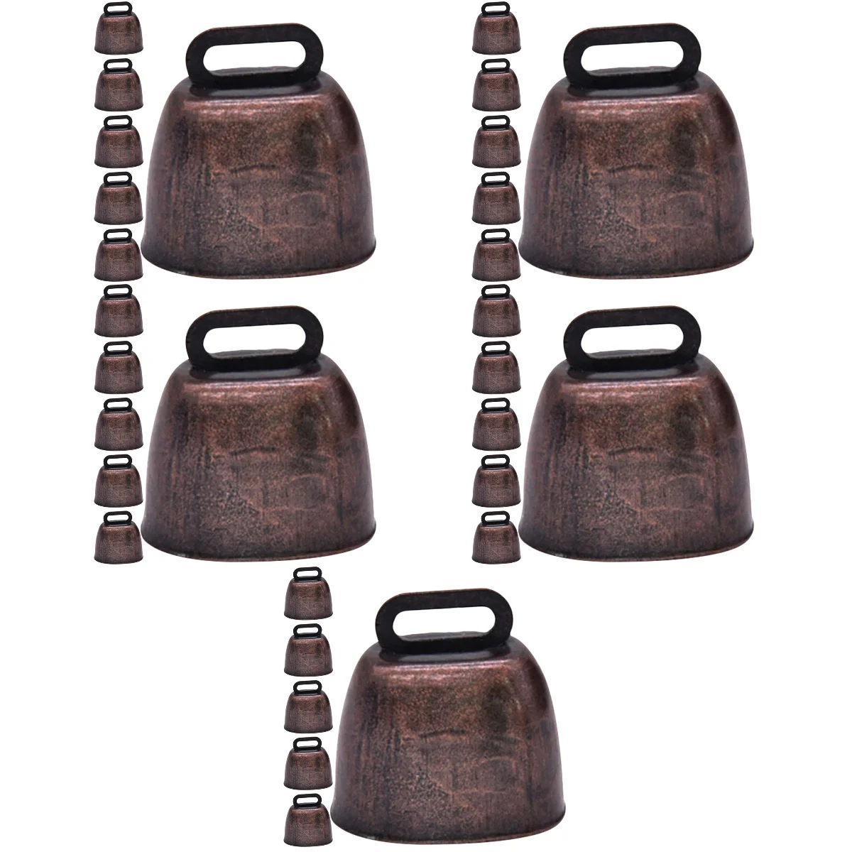 

30 Pcs Metal Cowbell Loud Christmas Decor Horse Call Bells Pet Items Livestock Hanging Pendants Decorations Vintage Cattle