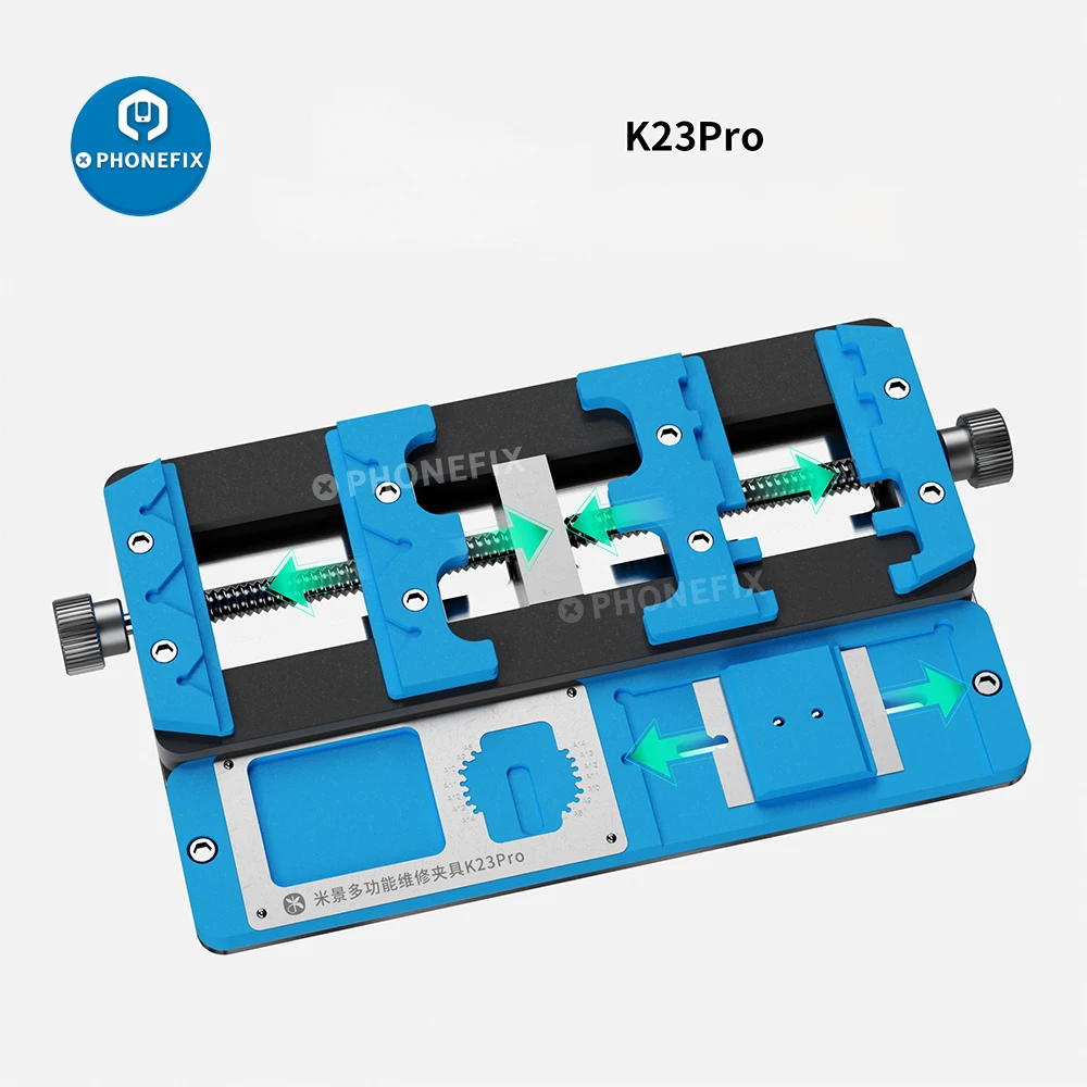 Mijing K23 Pro Universal PCB Holder Double Shaft Soldering Fixture for iPhone Samsung Motherboard PCB IC Chip Welding Tools
