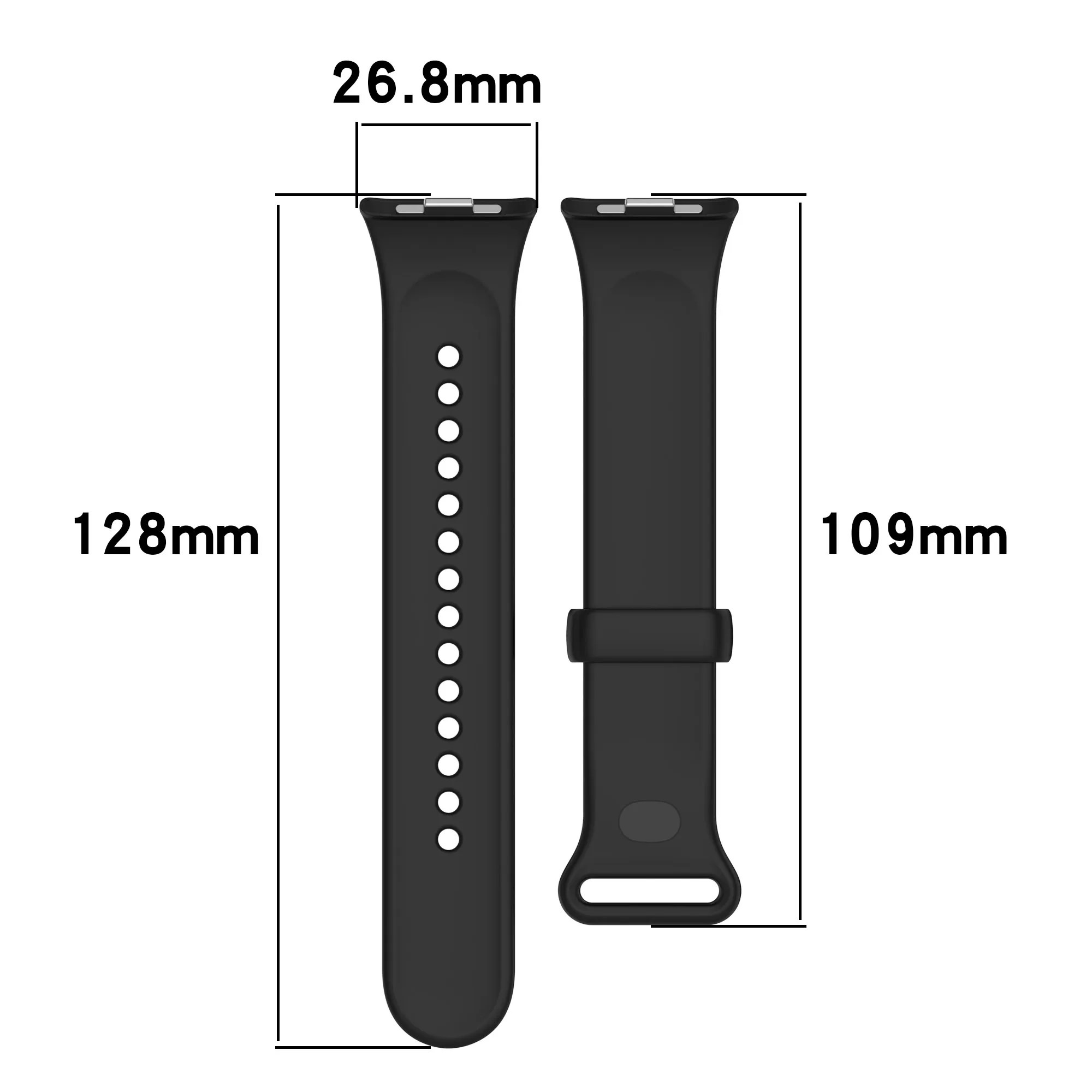 Фото Силиконовый ремешок для xiaomi mi Band 9/8 pro, ремешок, аксессуары для умных часов, официальный браслет Correa, сменный ремешок для часов redmi 4, №3