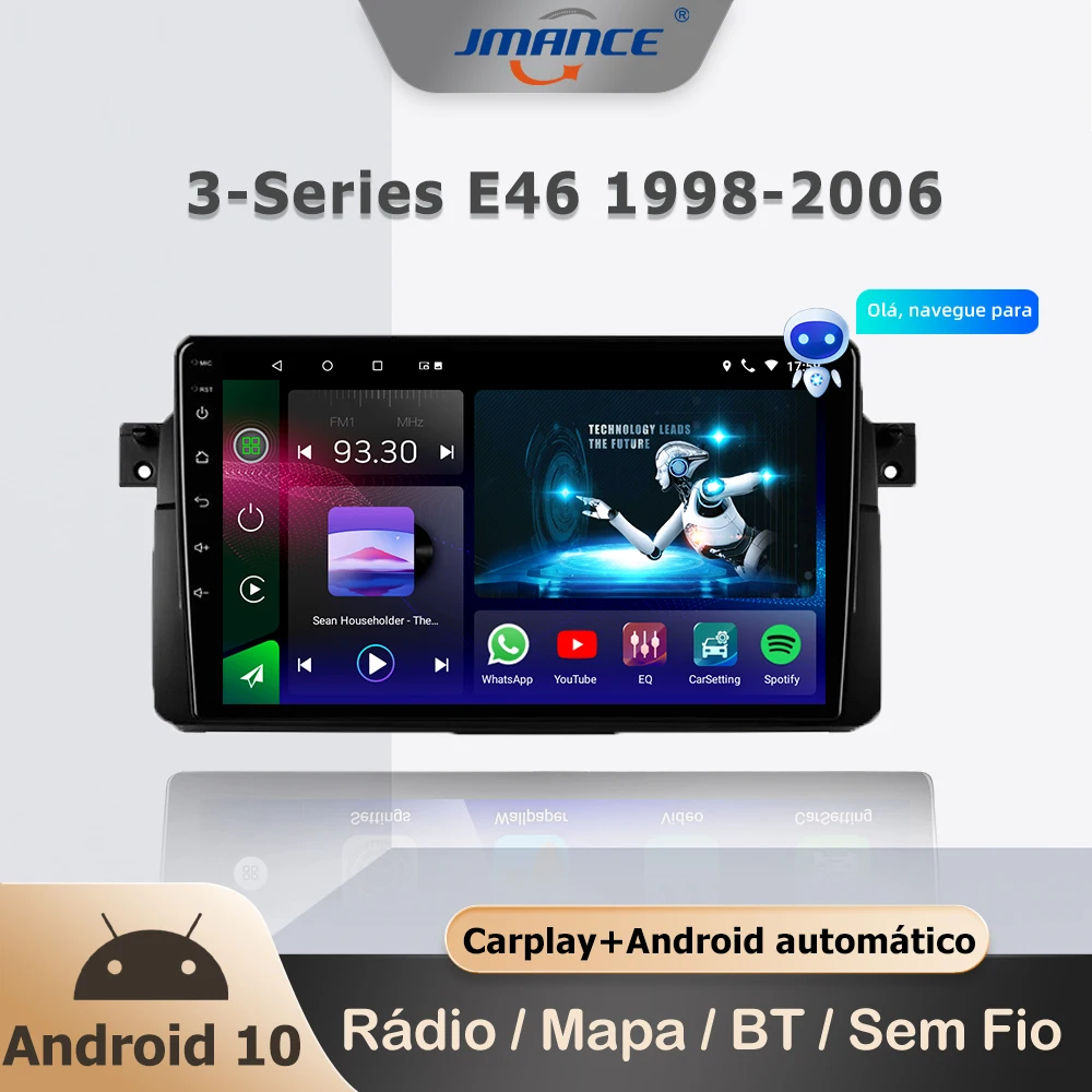 

JMANCE For BMW 3-Series 3 Series E46 1998 - 2006 Car Radio Multimedia Video Player Navigation GPS Android No 2din 2 din dvd
