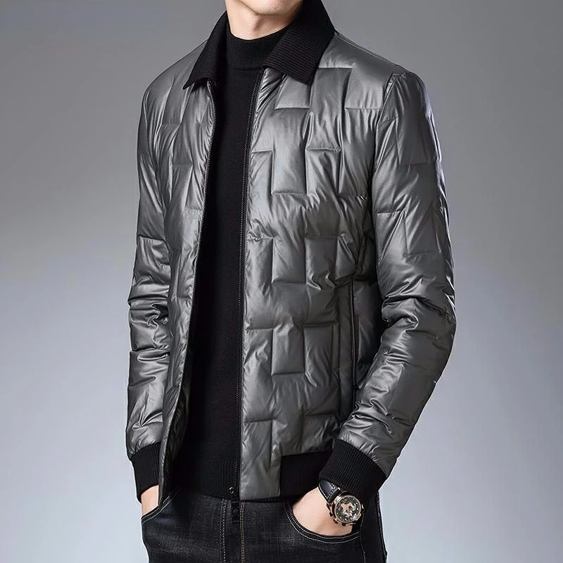 Top Grade Designer Brand Casual Fashion Glossy Winter Warm Jacket Men Duck Down Windbreaker Puffer Coats Mens Clothing 2022