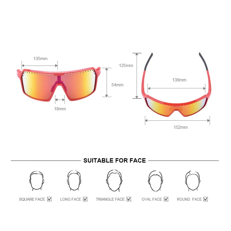 Спортивные солнцезащитные очки модные для езды на горном велосипеде