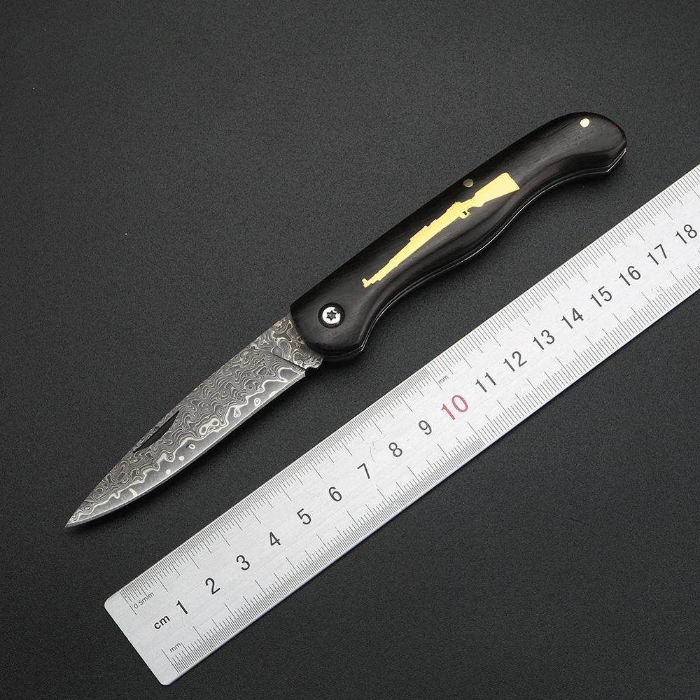 Складной нож XUAN FENG Дамасская сталь VG10