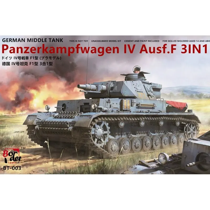 Border BT-003 1/35 German Panzerkampfwagen IV Ausf.F - Scale Model Kit