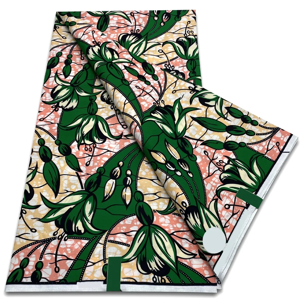 Новая ткань с Африканским воском 2024 модная Анкары хлопковая мягкая Дизайнерская