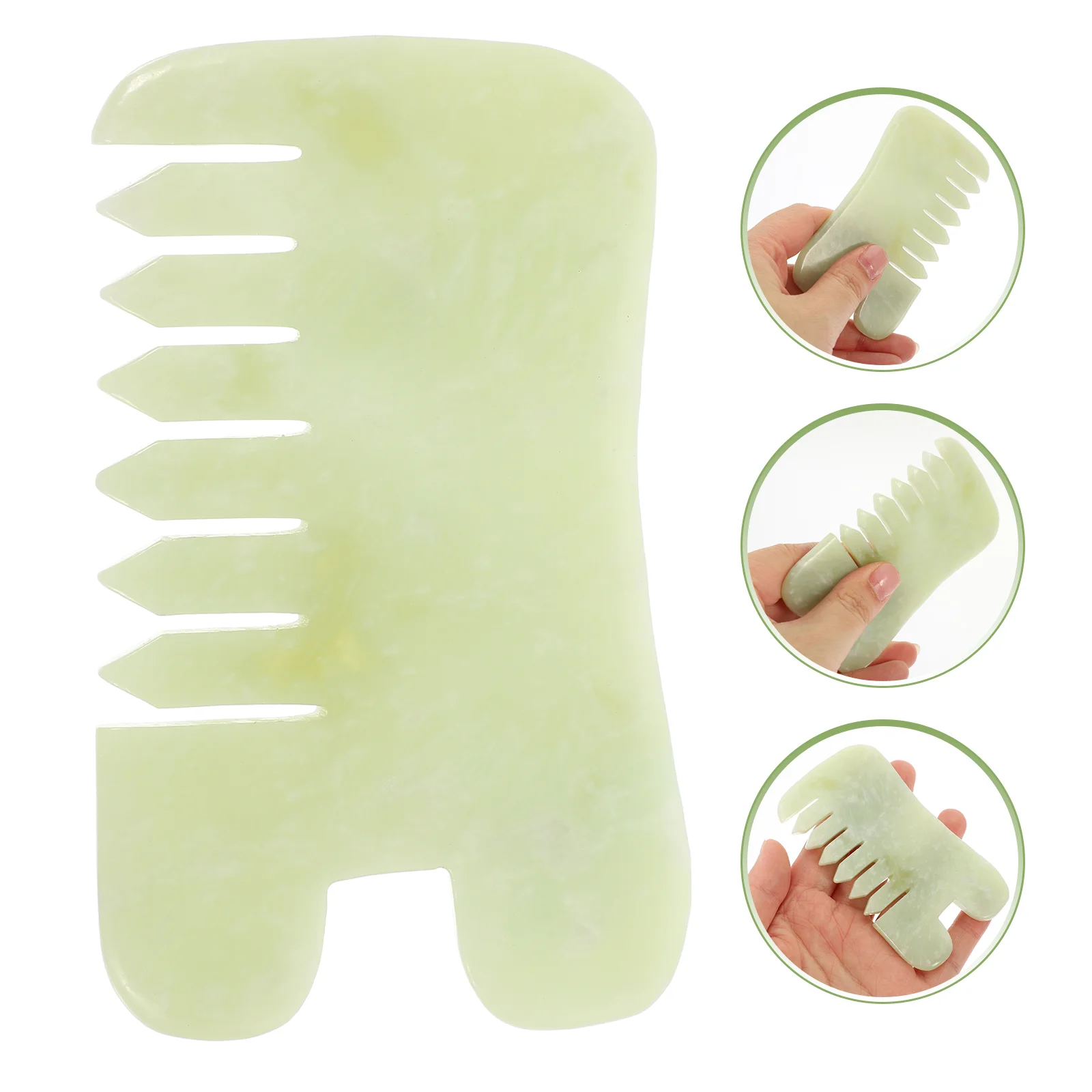 

Scraping Tool Board Massaging Comb Facial Jade Plate Scalp Hair Beauty Stone Scraper Guasha