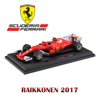 bburago 118 ferrari 7 raikkonen 2017 f1 racing car sf70 sf71 sf90 sf1000 sf21 collectible metal model toys for boy