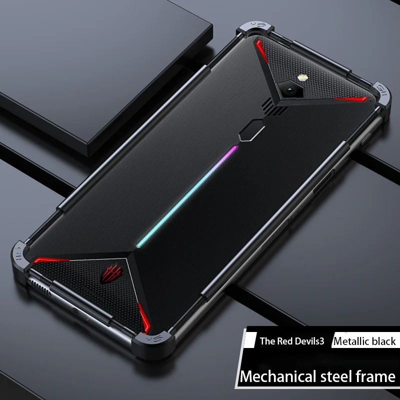 

Чехол-бампер для Nubia Red Devils 6, 5, 7 Pro, 6S, 6R, 3S, алюминиевая металлическая рамка, тонкая Обложка, зеркальная защита, роскошные подходящие цвета