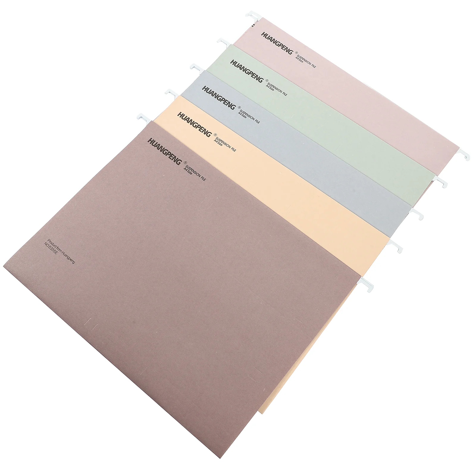 

5 Pcs Folder Hanging File Folders Receipt Pouch Storage Thickened Cabinet Portable Iron Colorful Bills Holder Office