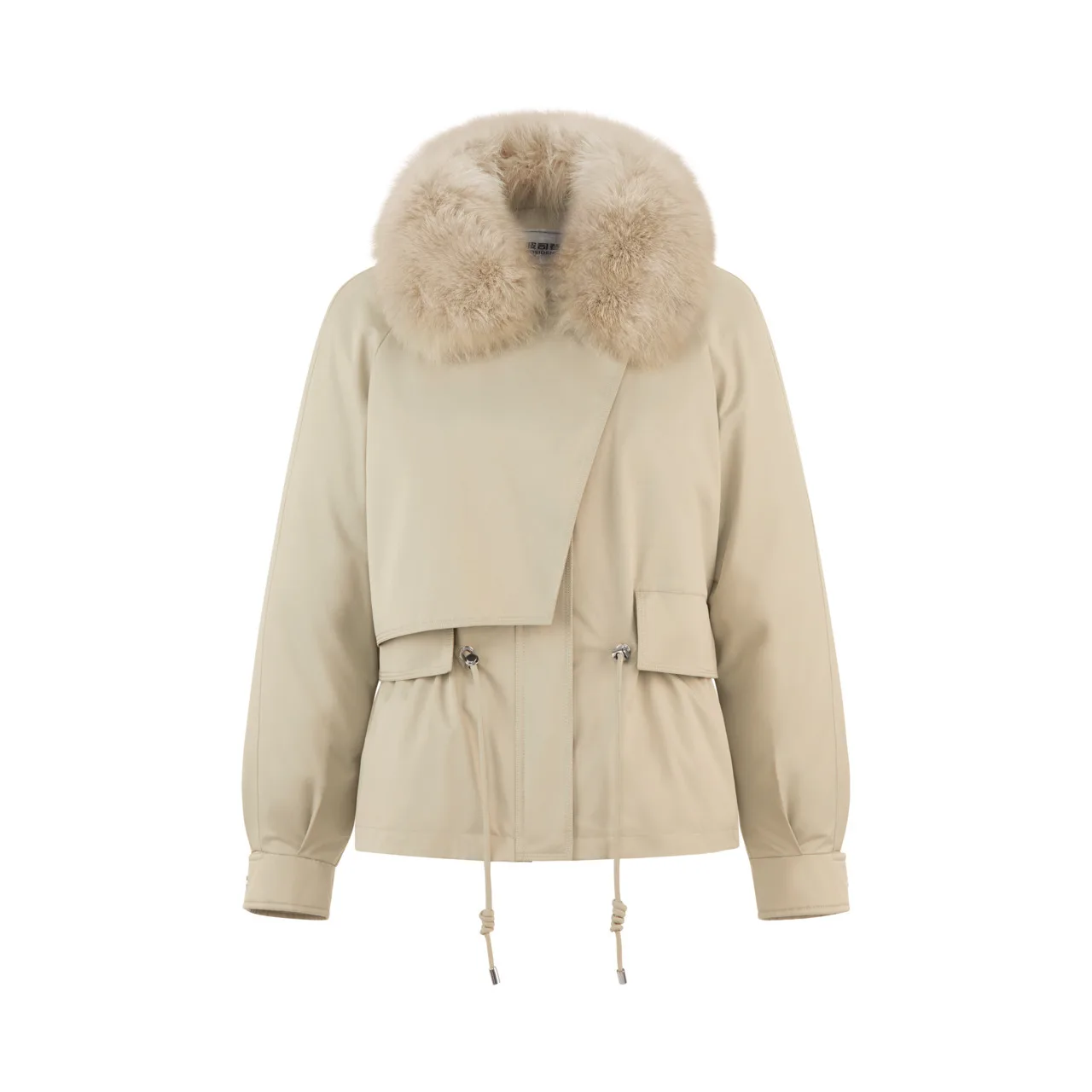 Женский пуховик BOSIDENG из лисьего меха