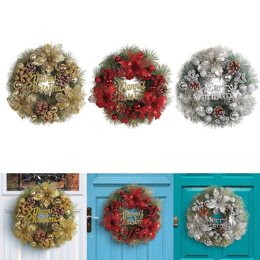 

Letter Christmas Simulation Wreath Christmas Garland Artificial Plant Wreath Garland Thanksgiving Christmas Festival Hang Decor