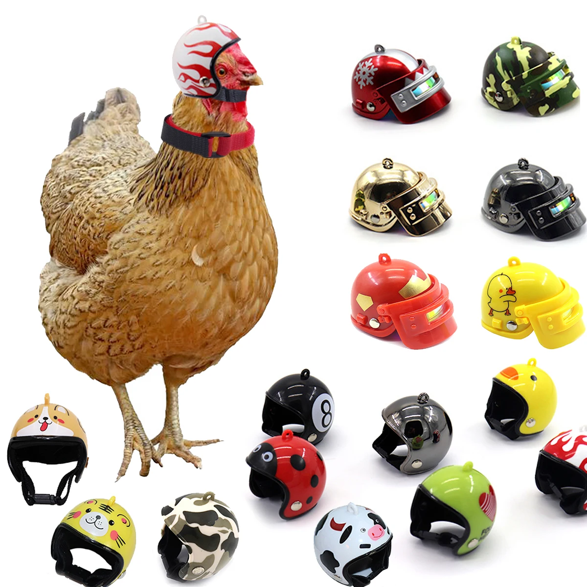 

Chicken Helmet Pet Equipment Bird Helmet Helmet Bird Duck Quail Hat Headgear Pet Chicken Helmet Pet Chicken Supplies