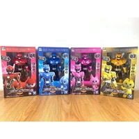 super sentai powerful robot action figures movable jointssound and light warrior childrens toy doll birthday gift