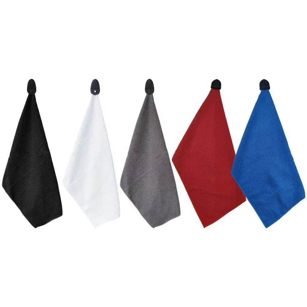 

Microfiber Magnetic Golf Towel High Water Absorption Cloth Sports Wiping Quick-Drying Cleans Towels Cleaning Towel F0F5