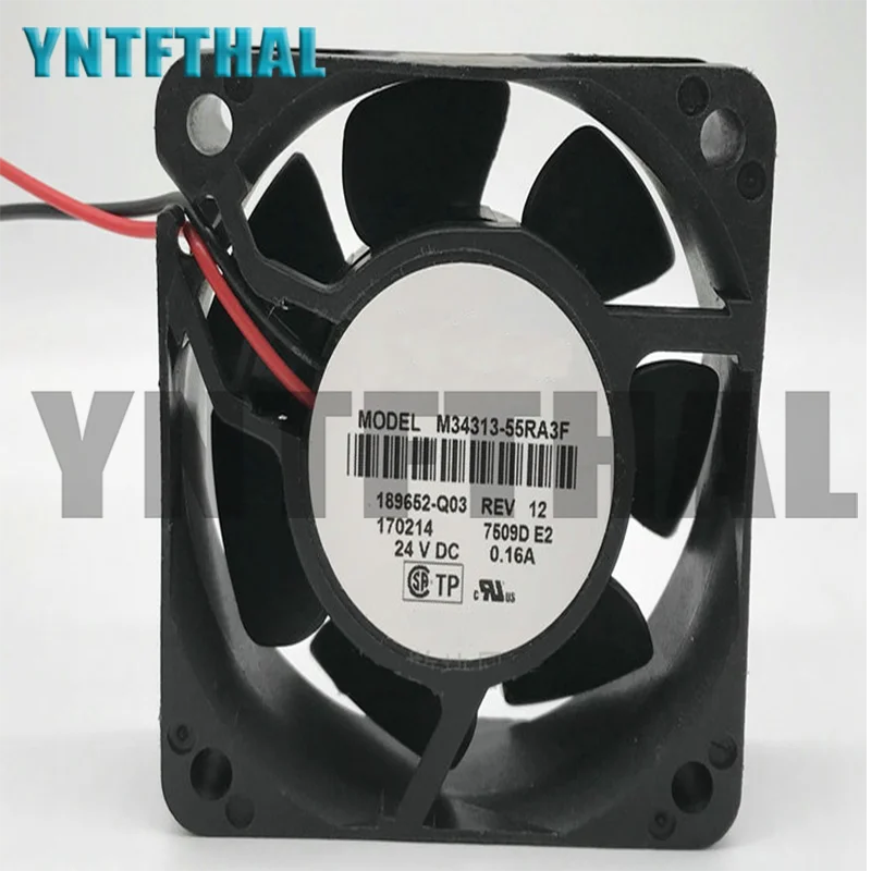 Для двухпроводного охлаждающего вентилятора сервера Nidec M34313-55RA3F DC 24V 0.16A 60x60x25mm