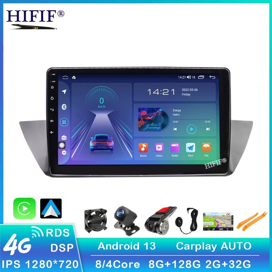 

6G+128G Android 13 2 din Car Radio Multimedia Video Player Navigation GPS For BMW X1 E84 2009 2010 2011 2012 Support IPS DSP