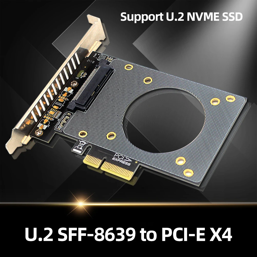 

Карта расширения U.2 SFF-8639 к PCI-E X4, 4000 Мб/с