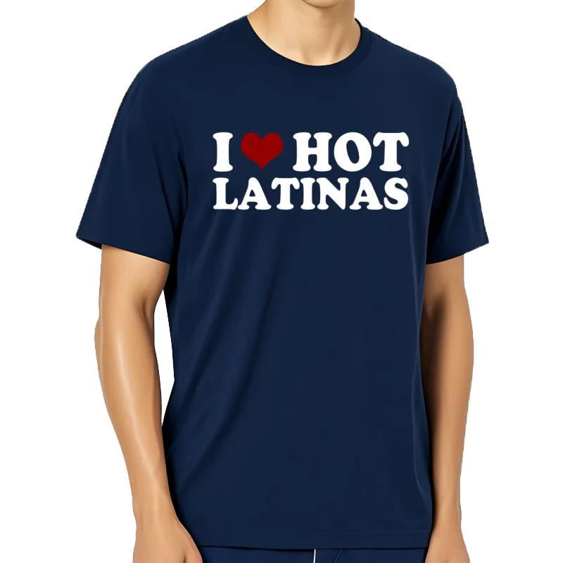 Фото Camiseta con estampado de I Heart para hombre, ropa de calle de manga corta, regalos de cumpleaños №5