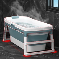 sauna large spa bathtub anti slip lid collapsiblebucket enclosure bathtub plastic eco friendlybanheirahousehold necessities
