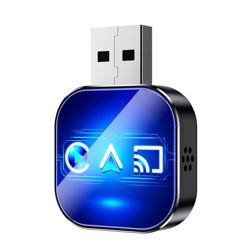 

Беспроводной адаптер Carplay Mirror Link 3 в 1, мгновенное беспроводное преобразование Plug & Play, мини-стабильный дизайн для проводного Carplay AirPlay