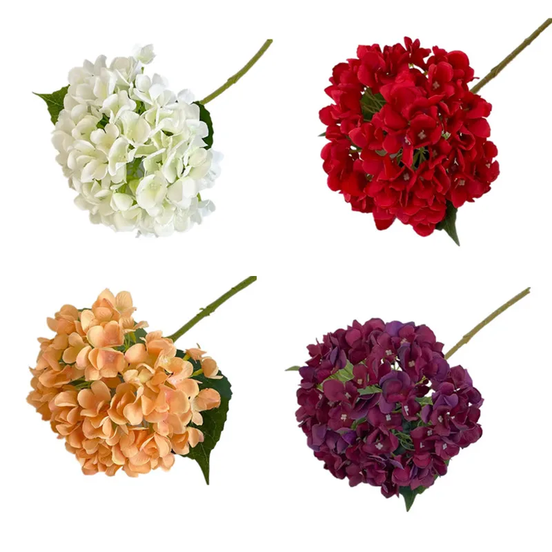 

Искусственный Шелковый цветок, одинарный снег, Бабочка, Гортензия, домашняя фотография для свадебной вечеринки, украшение стола, 30 шт.
