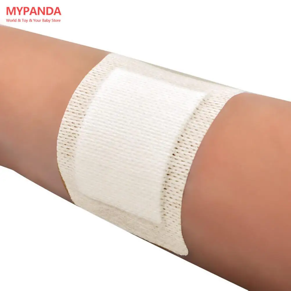 

Non-woven Medical Adhesive Wound Dressing Band Aid Bandage Large Wound First Aid Large Size 10 Pcs/lot 6*7cm Hypoallergenic