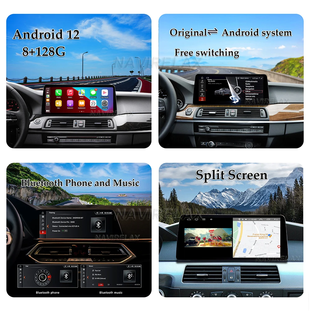 Автомобильный DVD-плеер 12 3 дюймов Android для BMW X5 E70 X6 E71 2007-2013 блок системы CCC CIC