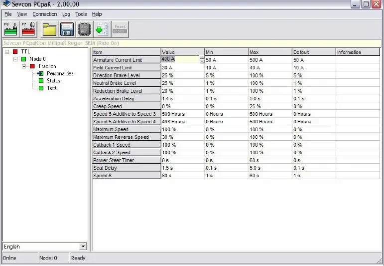 Hyster Sevcon PCpaK 2.0