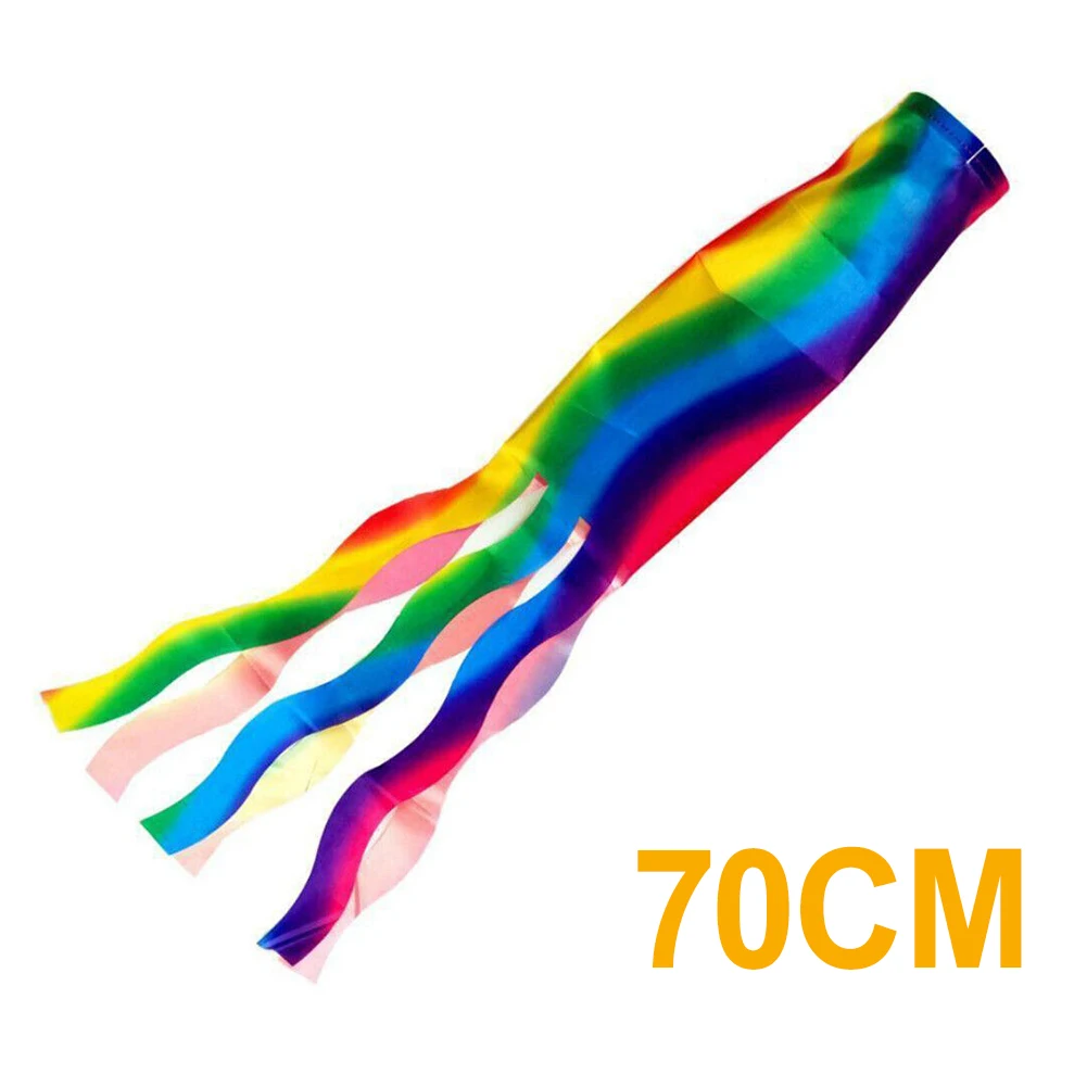 

Streamer Flags Windsock Flag 70/140cm Camping Colorful Streamers Decor Flag Polyester Fabric For Sports Events
