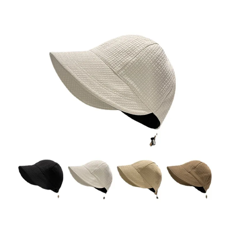 

COKK Bucket Hat Women Foldable Sunshade Sun Hats For Women Ladies Korean Fishing Hat Fisherman Cap Adjustable Rope Gorro Sunhat