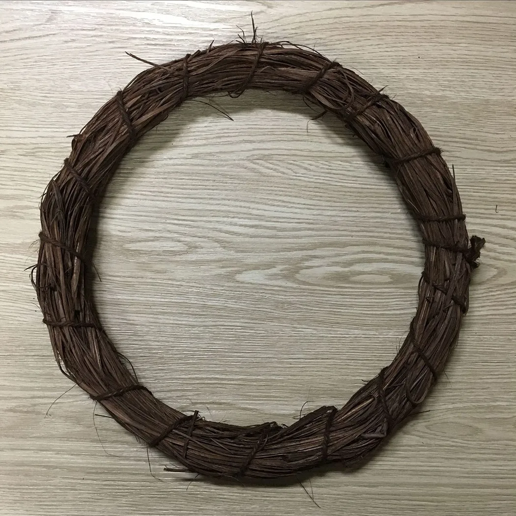 

Rattan Ring Cheap Artificial Flowers Garland Dried Plants Frame For Home Christmas Party Decoration DIY Floral Wreaths