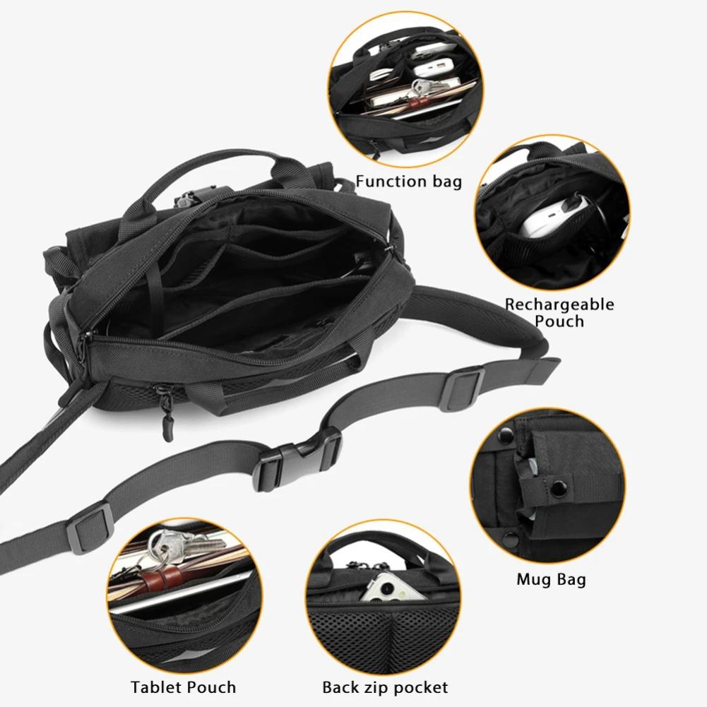 New Design Men Waist Bag Fashion Outdoor Sports Chest Pack for Teenager Male Waterproof Shoulder Belt Bag Crossbody Bags