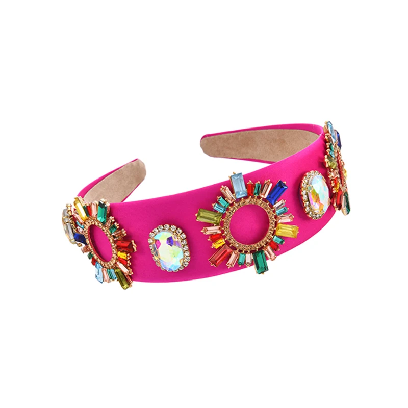 Ethnic Hair Accessories Women Teenegers Rhinestone Diademas