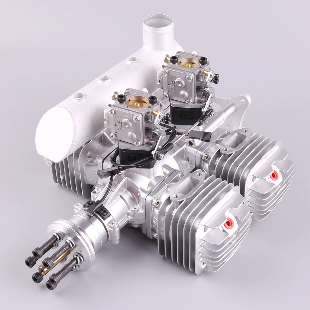 Бензиновый двигатель DLE222 DLE 222CC 222 четырехцилиндровый двухтактный боковой
