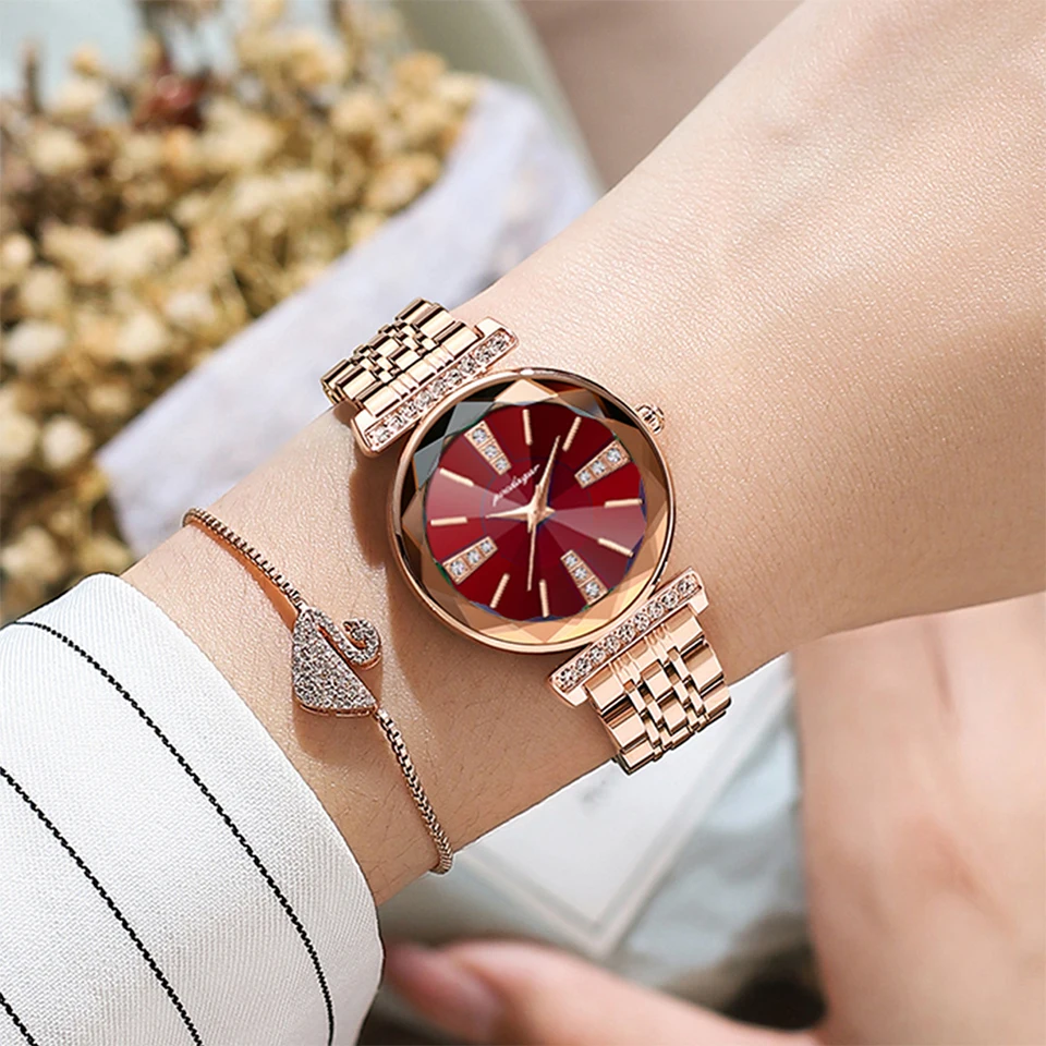 POEDAGAR Luxury Watches For Ladies Top Brand Stainless Steel Waterproof Quartz Female Wrist Watch Relogio Feminino Girl Gift+box