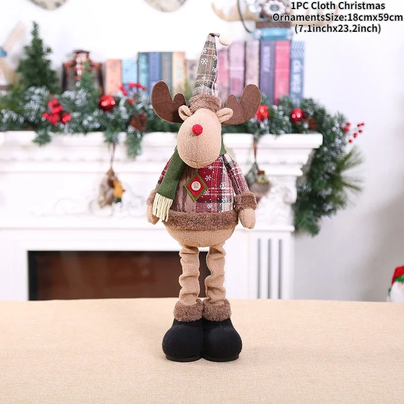 Рождественские куклы декор для елки Новогоднее украшение олень снеговик