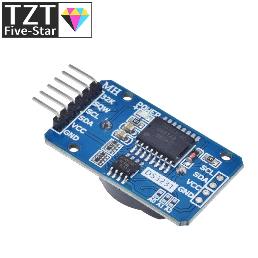Модуль TZT DS3231 AT24C32 IIC прецизионный тактовый модуль DS3231SN памяти в режиме реального