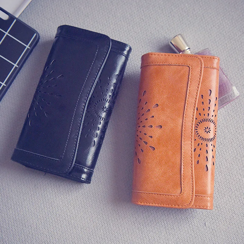 

Noes Logo Women Luxury Brand Sun Trifold Wallets