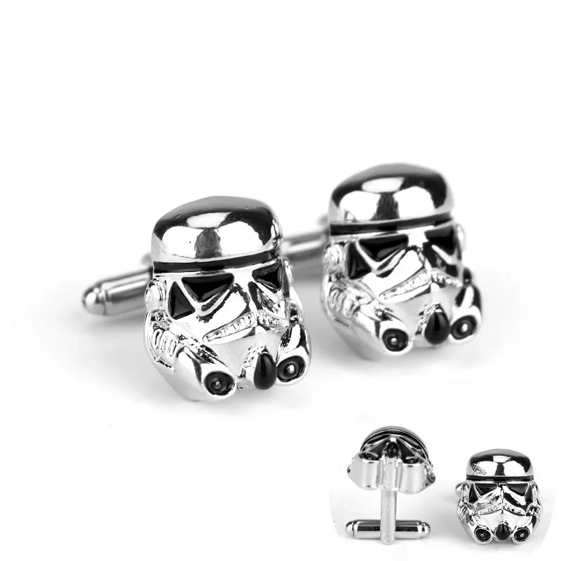 

Men's Shirt Cufflinks A Pair of Exquisite Temperament Alloy Cufflinks Movie Galaxy Mask Same Cufflinks Jewelry Men Holiday Gift