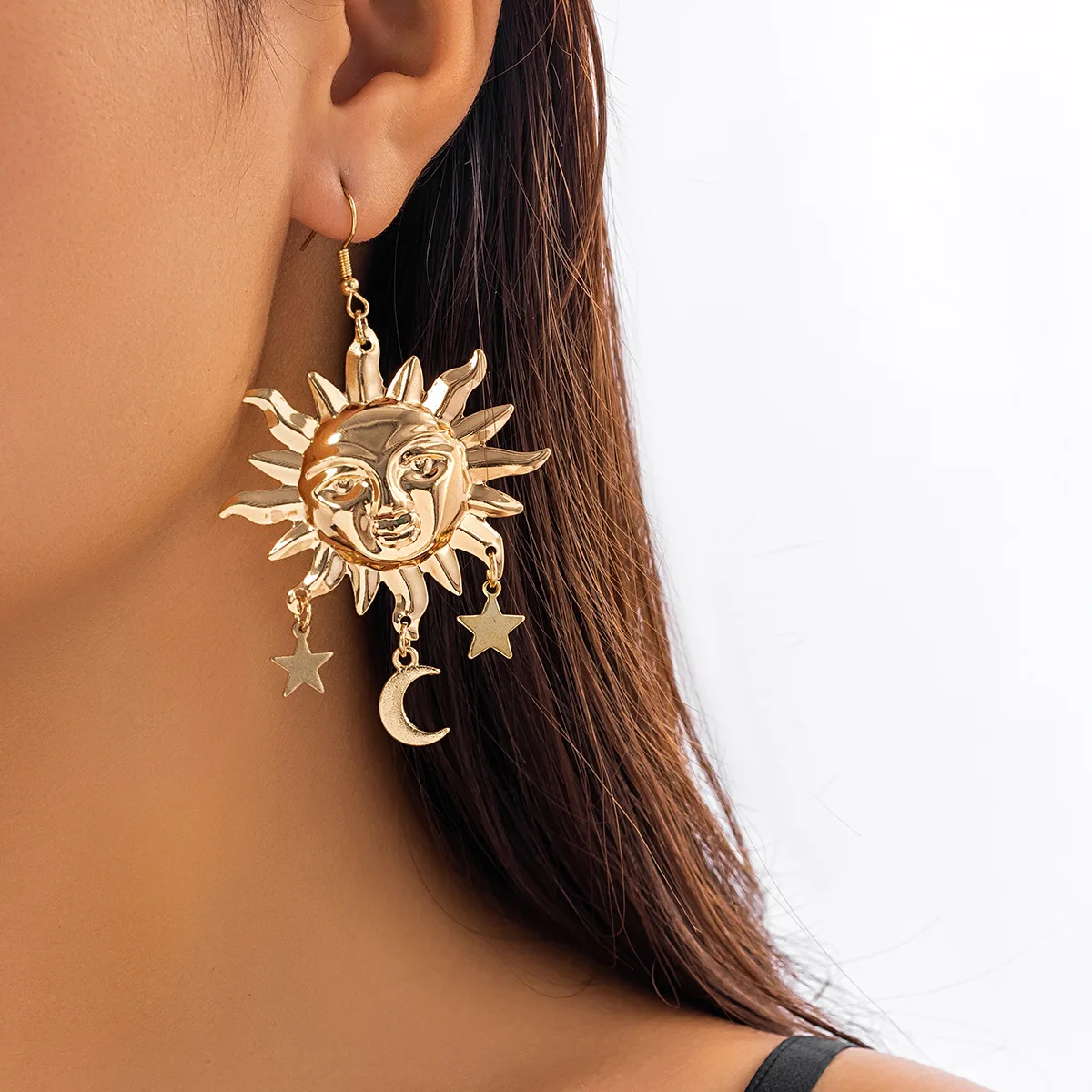 

Women's Earrings Star Tassel Retro Gold Plated Goth Punk Aesthetic Women's Earrings Boho Drop & Dangle Beauty Summer Jewelry