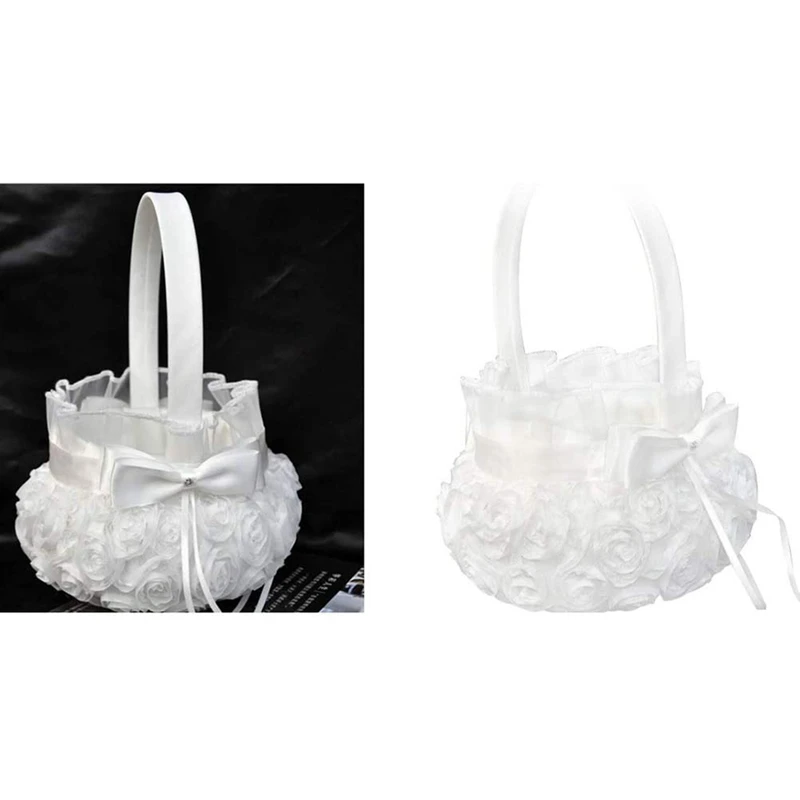 Акция! 2 шт. Детские свадебные корзины с цветами |