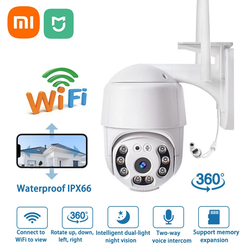 Xiaomi Mijia Wifi Camera Outdoor 1080P Waterproof Two-Way Voice Intercom Double Night Vision Security Security Protection Camera