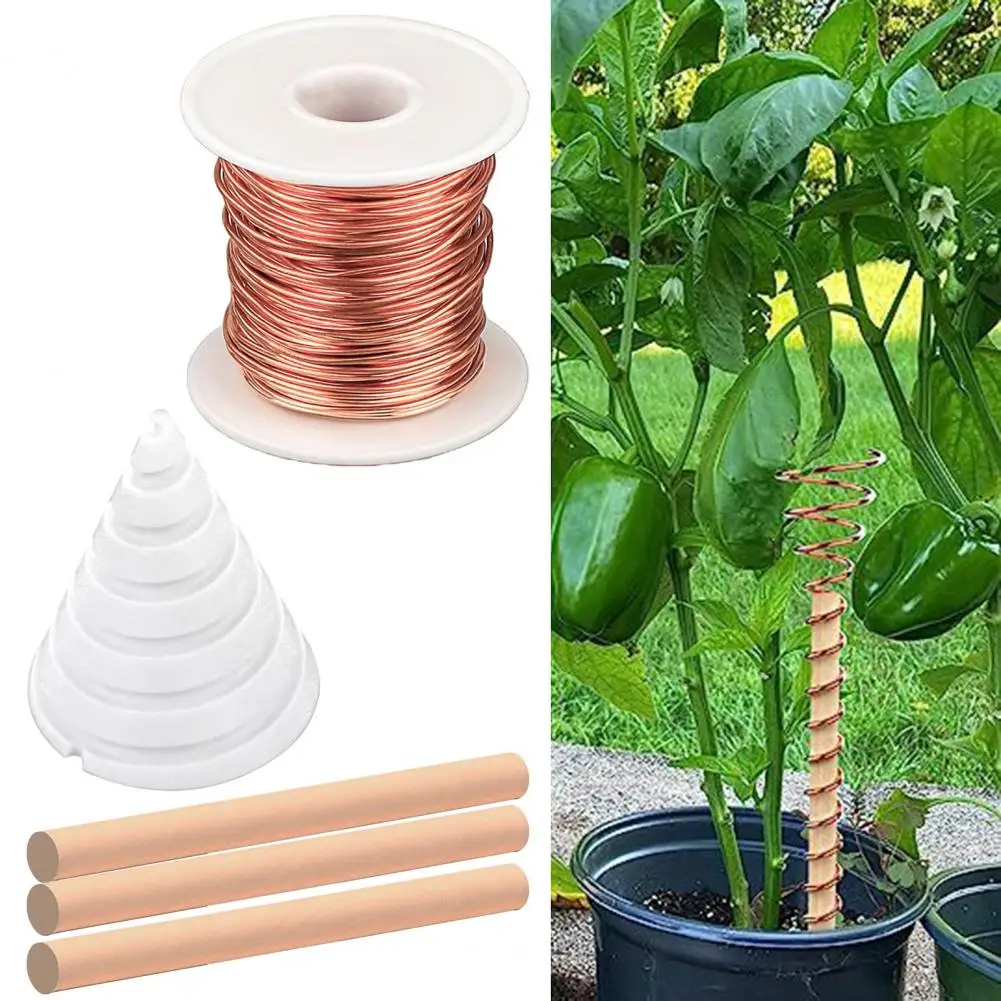 

Indoor Gardening Antenna Enhance Plant Growth with Pure Wire Electroculture Gardening Set Coil Winding for Indoor for Superior
