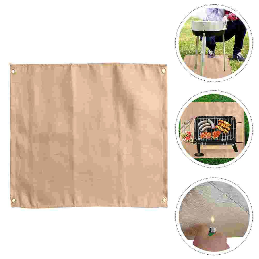 

Fireproof Cloth Camping Accessories Fiberglass Welding Cover Barbecue Fire Safe Blanket Glass Fiber Fiberglass Fire Blanket