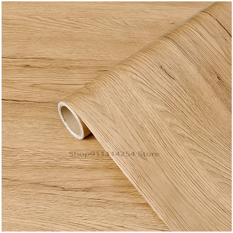 

Imitation Wood Grain Wallpaper Self-adhesive Waterproof PVC Boeing Paste 60CM Wide Wardrobe Door Desktop Decoration Decoration