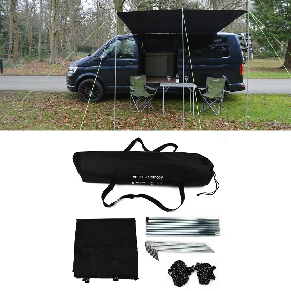 

Camping Tent Kits Portable Car Shelter Shade Camping Awning Sun Canopy Sunshade For Motorhome Van Campervan Suv