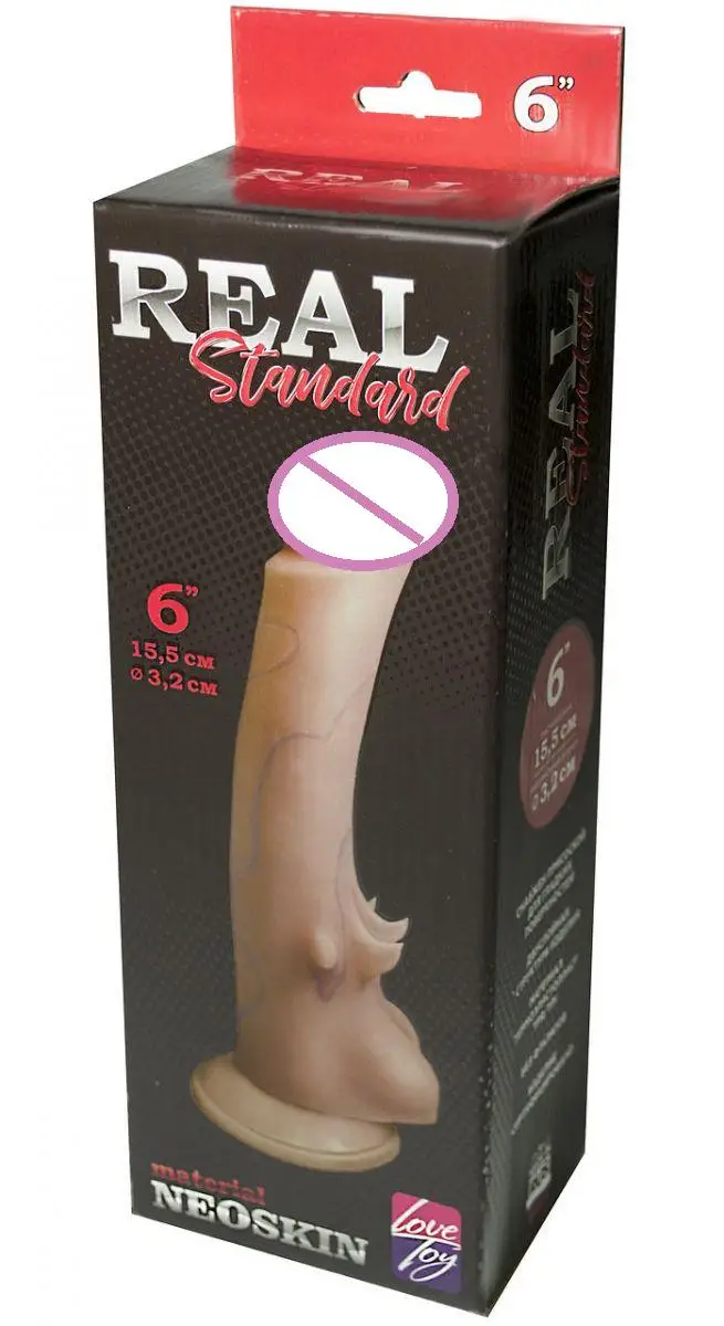 Фаллоимитатор REAL Standard на присоске - 15 5 см. | Красота и здоровье