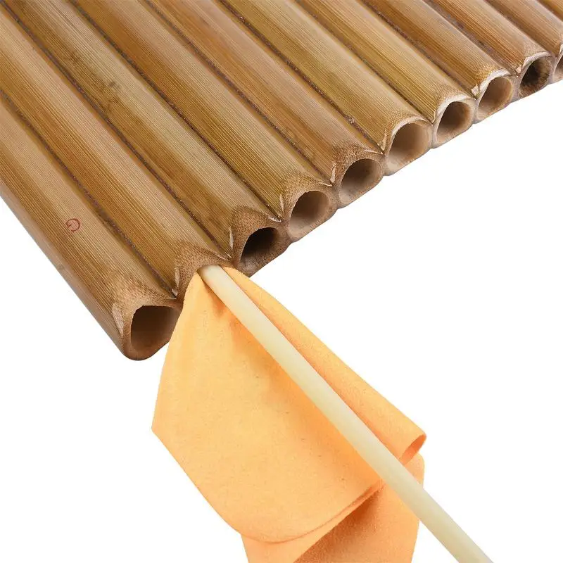 Bamboo Pan Flute G Key Panpipes Pan Flute Pan Flute With Drag Left / Right Hand Pan Flute Traditional Musical Instrument 10 X 9 enlarge