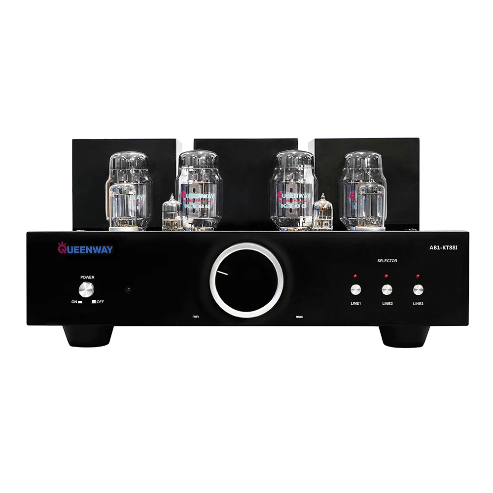 Queenway AB1-KT88I KT884 Integrated Vacuum Tube Amplifier Push-Pull Ultra Linear 50W2 Mode Switch With Remote