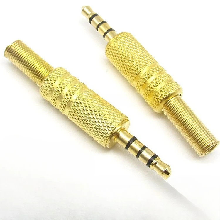 

‌ 5 шт., 3,5 мм, 4-полюсный разъем TRRS для аудиоразъема, паяный 4-контактный 3-кольцевой штекер для наушников/микрофона